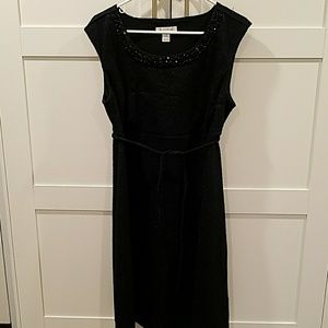Motherhood maternity black and navy dress